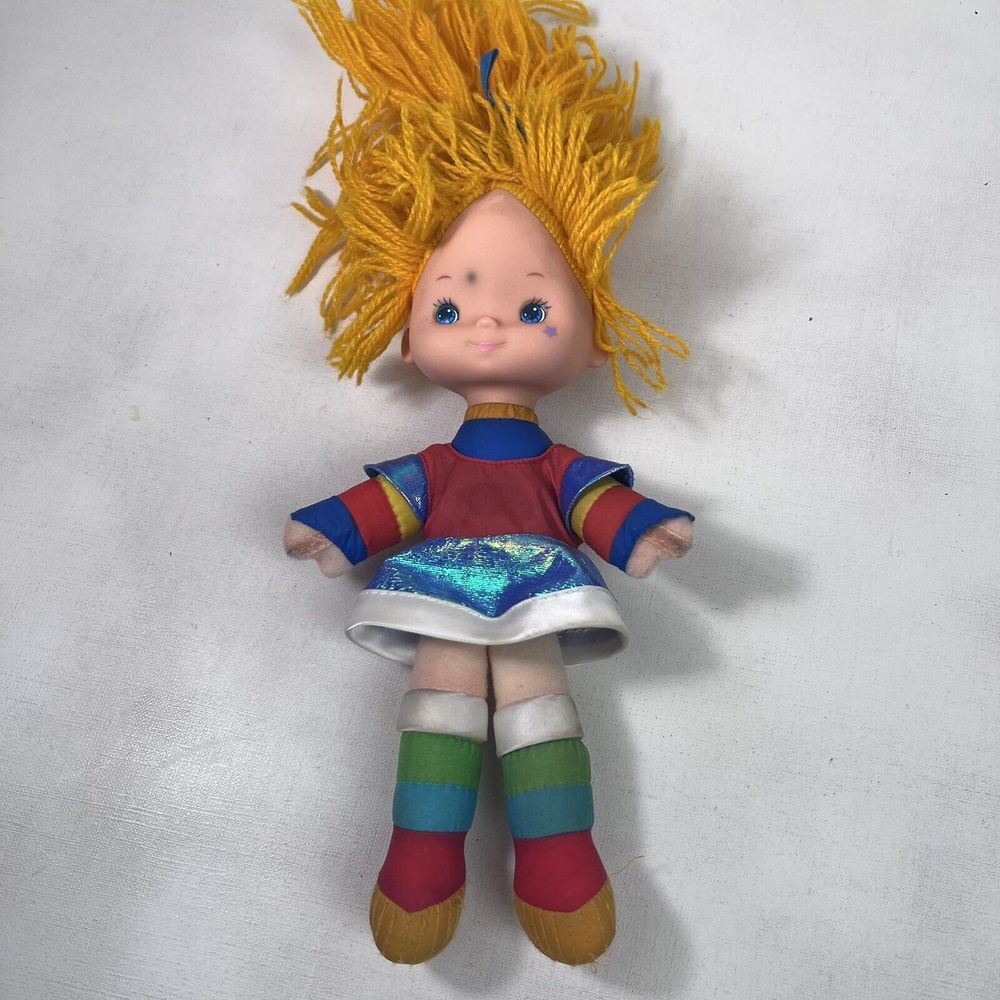 Rainbow Brite‎ Doll Vintage 1983 Large 10" Plush Hallmark Mattel DAMAGED